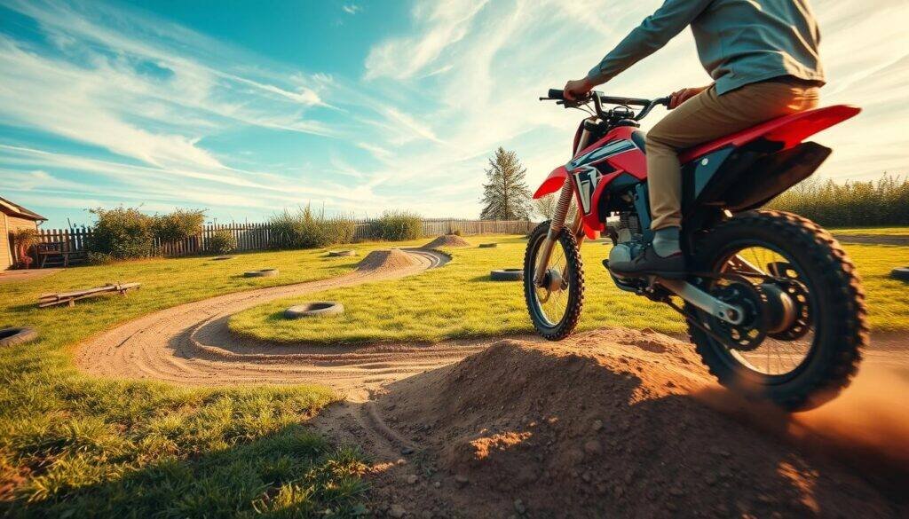 XR75 backyard track riding XR75 backyard track riding