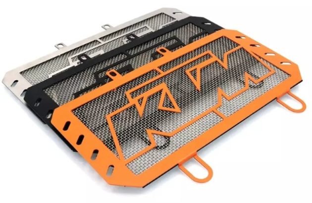 Radiator grille guard orange cover protector for KTM duke 125 200 390 2017 2022